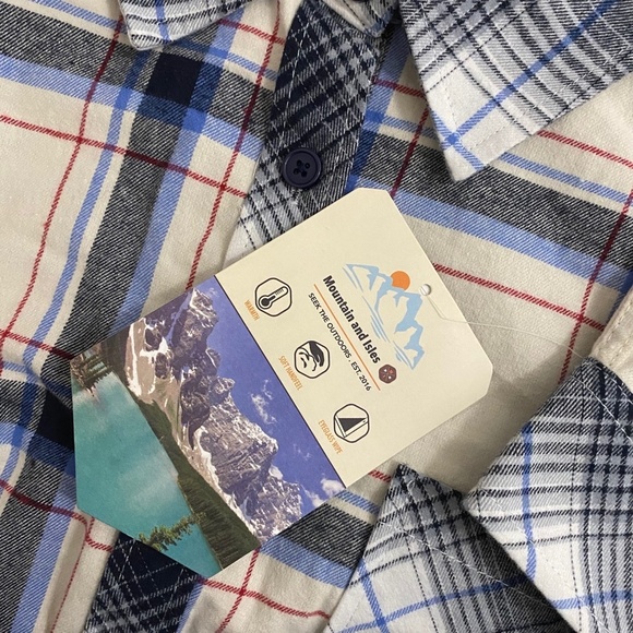 NWT Mountain and Isles Plaid Button Down Flannel Size XL - Picture 6 of 6